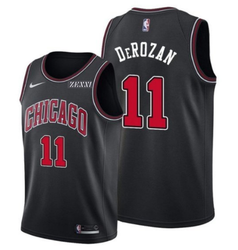 Men's Chicago Bulls #11 DeMar DeRozan Black Edition Swingman Stitched Basketball Jersey Men's Chicago Bulls #11 DeMar DeRozan Black Edition Swingman Stitched Basketball Jersey